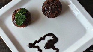 Bezlepkové čokoládové muffiny