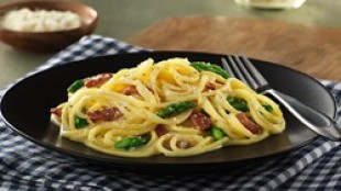 Bezlepkové špagety Carbonara